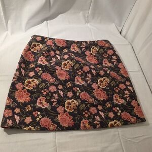 Floral Patterned Embroidered Skirt